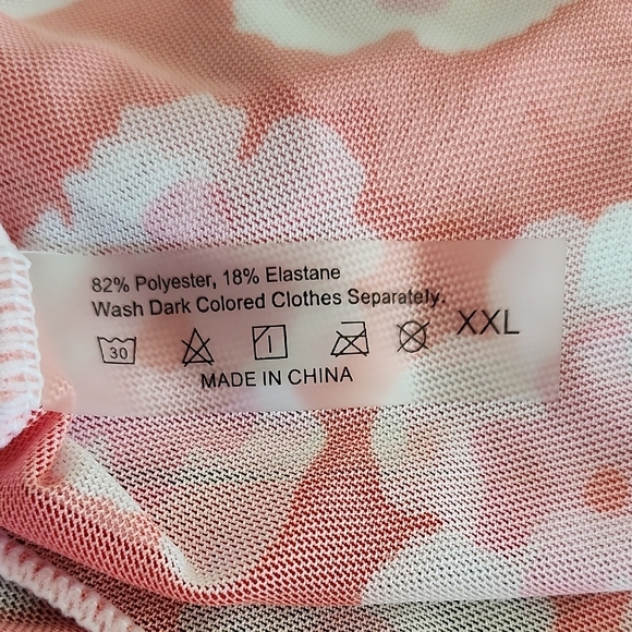 Sheer Red Floral Long Duster Cardigan Kimono Size XXL Lightweight - Picture 6 of 6